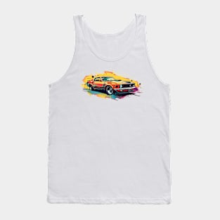 Vector Art American Muscle Car Tank Top